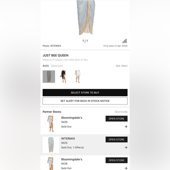 Just BEE Queen Fringe Linen Skirt Size S - Picture 12 of 14